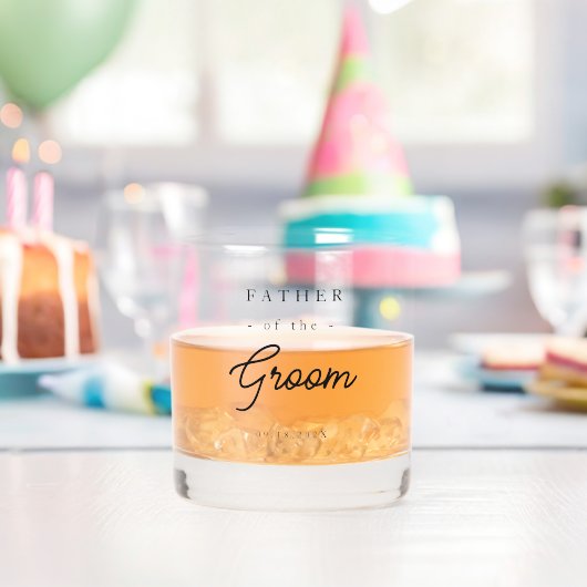 Elegant Father of the Groom Whiskyglas (Insitu (Geburtstag))