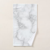 Elegant Faux White Marble Badhandtuch Set (Handtuch)