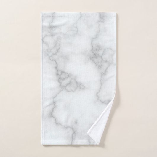 Elegant Faux White Marble Badhandtuch Set (Handtuch)