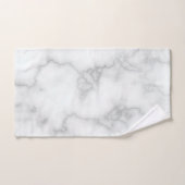 Elegant Faux White Marble Badhandtuch Set (Handtuch)