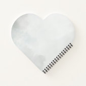 Elegant Feather Floral Watercolour  notebook  Notizblock (Rückseite)