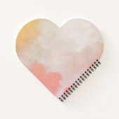 Elegant Feather Floral Watercolour  notebook  Notizblock (Rückseite)