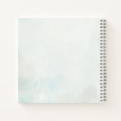 Elegant Feather Floral Watercolour  notebook  Notizblock (Rückseite)