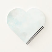 Elegant Feather Floral Watercolour  notebook  Notizblock (Rückseite)