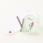 Elegant Feather Floral Watercolour  notebook  Notizblock (Innenseite)