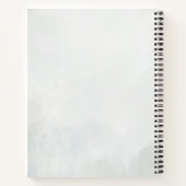 Elegant Feather Floral Watercolour  notebook  Notizblock (Rückseite)