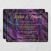 Elegant Feathered Wedding Einladung (Vorne/Hinten)