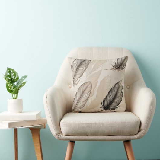 Elegant Feathers Pillow Kissen (Stuhl )
