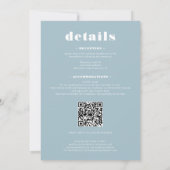 Elegant Feines Foto-Hochzeit Einladung (Rückseite)