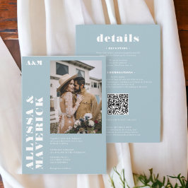 Elegant Feines Foto-Hochzeit Einladung