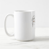 Elegant Female Line Art Portrait – Minimalist Face Kaffeetasse (Links)