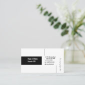 Elegant Feminine Design Gründer CEO Visitenkarte (Stehend Vorderseite)