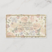 Elegant Feminine Floral Visitenkarte (Rückseite)