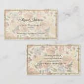 Elegant Feminine Floral Visitenkarte (Vorne/Hinten)