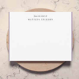 Elegant Feminine Lilac Lila vom Schreibtisch von Mitteilungskarte