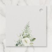 Elegant Fern Eukalyptus Greenerenerage Foliage Wed Geschenkanhänger (Rückseite)