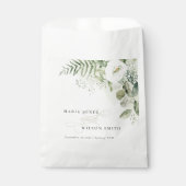 Elegant Fern Eukalyptus Greenerenerage Foliage Wed Geschenktütchen (Vorderseite)