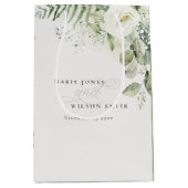 Elegant Fern Eukalyptus Greenerenerage Foliage Wed Mittlere Geschenktüte (Vorderseite)