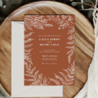 Elegant Fern Leaf Botanische Hochzeit