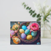 Elegant Festivals Osterfeiertage Postkarte (Stehend Vorderseite)