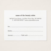 Elegant Festive Faux Gold Heart Warm White (Rückseite)