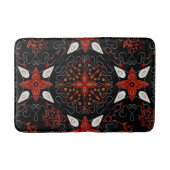 Elegant, festive feel symmetrical floral pattern badematte (Vorderseite)