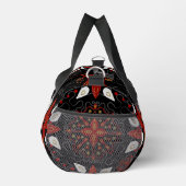 Elegant, festive feel symmetrical floral pattern duffle bag (Rechts)