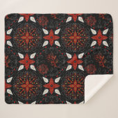 Elegant, festive feel symmetrical floral pattern sherpadecke (Vorderseite (Horizontal))