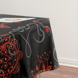 Elegant, festive feel symmetrical floral pattern tischdecke