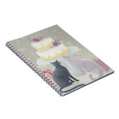 Elegant Festive Feline Celebration Notizblock (Rechte Seite)