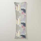 Elegant Festive Feline Celebration Seitenschläferkissen (Vorderseite Vertikal)