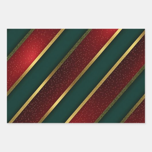 Elegant Festive Geschenkpapier Set (Vorderseite)