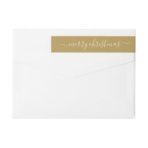 Elegant Festive Modern Gold Frohe Weihnachtsschrif