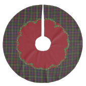 Elegant Festive Scottish Hargis Kariert Tree Skirt Polyester Weihnachtsbaumdecke (Vorderseite)