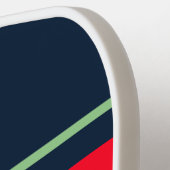 Elegant fette, dunkle, grüne Streifen der Marine Pickleball Schläger (Linke Seite)