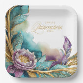 Elegant Fiesta Quinceanera ID1029 Pappteller (Vorderseite)