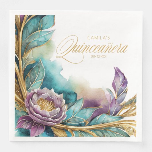 Elegant Fiesta Quinceanera ID1029 Serviette (Vorderseite)