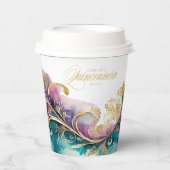 Elegant Fiesta Quinceanera Willkommen ID1029 Pappbecher (Vorderseite)