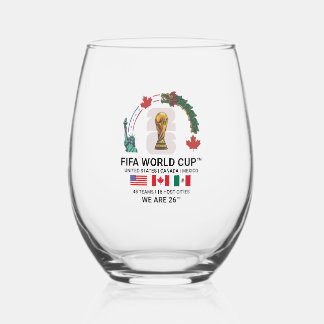 Elegant FIFA World Cup 2026  Weinglas Ohne Stiel
