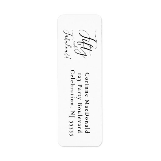 Elegant Fifty and Fabulous 50th Birthday Party (Vorne)