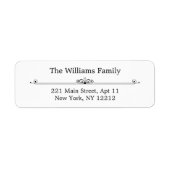 Elegant Filigree Rücksendeadresse (Vorne)