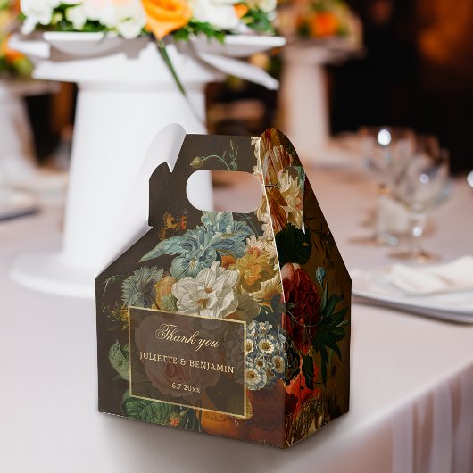 Elegant Fine Art Floral Still Life Wedding Geschenkschachtel