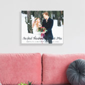 Elegant First Christmas als Mr. und Mrs. Leinwanddruck (Insitu (Wohnzimmer))