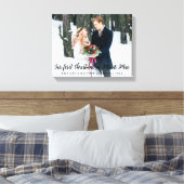Elegant First Christmas als Mr. und Mrs. Leinwanddruck (Insitu (Schlafzimmer))