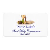 Elegant First Communion favors Labels (Vorne)