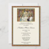 Elegant First Holy Communion Boy Girl Einladung (Vorderseite)