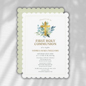 Elegant First Holy Communion Einladung