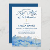 Elegant First Holy Communion Einladung (Vorne/Hinten)