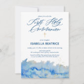 Elegant First Holy Communion Einladung (Vorderseite)