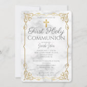 Elegant First Holy Communion Einladung (Vorderseite)